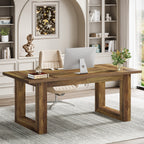 63" Executive Desk, Wooden Computer Desk Workstation Table