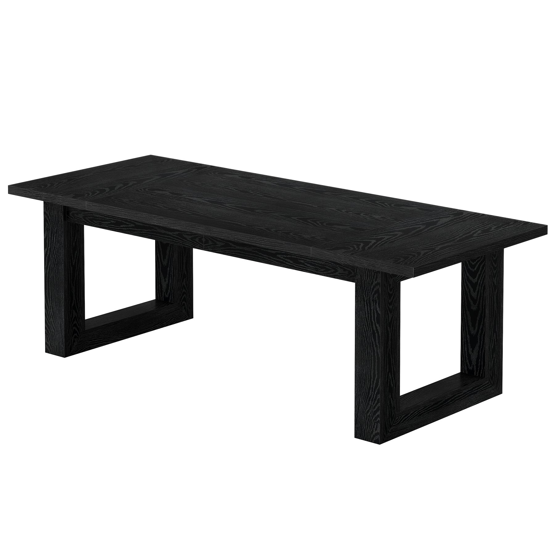 63" Dining Table, Rectangular Kitchen Dinner Table for Dining Room