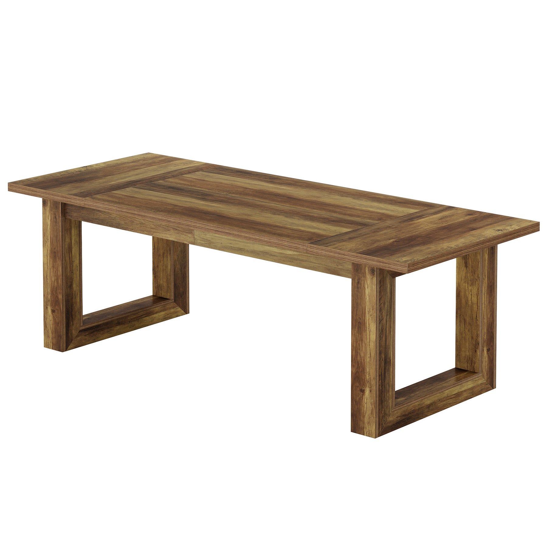 63" Dining Table, Rectangular Kitchen Dinner Table for Dining Room