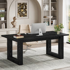 63" Executive Desk, Wooden Computer Desk Workstation Table