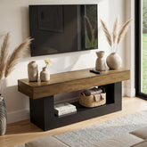 63" Modern TV Stand for TVs Up to 70 " Entertainment Center with U-Shaped Pedestal 3