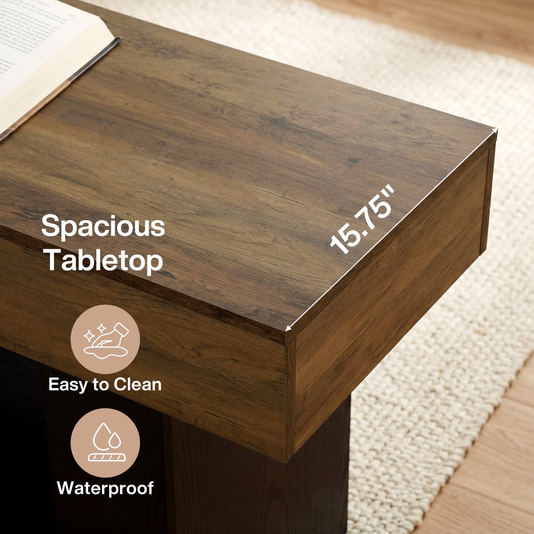 63" Modern TV Stand for TVs Up to 70 " Entertainment Center with U-Shaped Pedestal Tribesigns