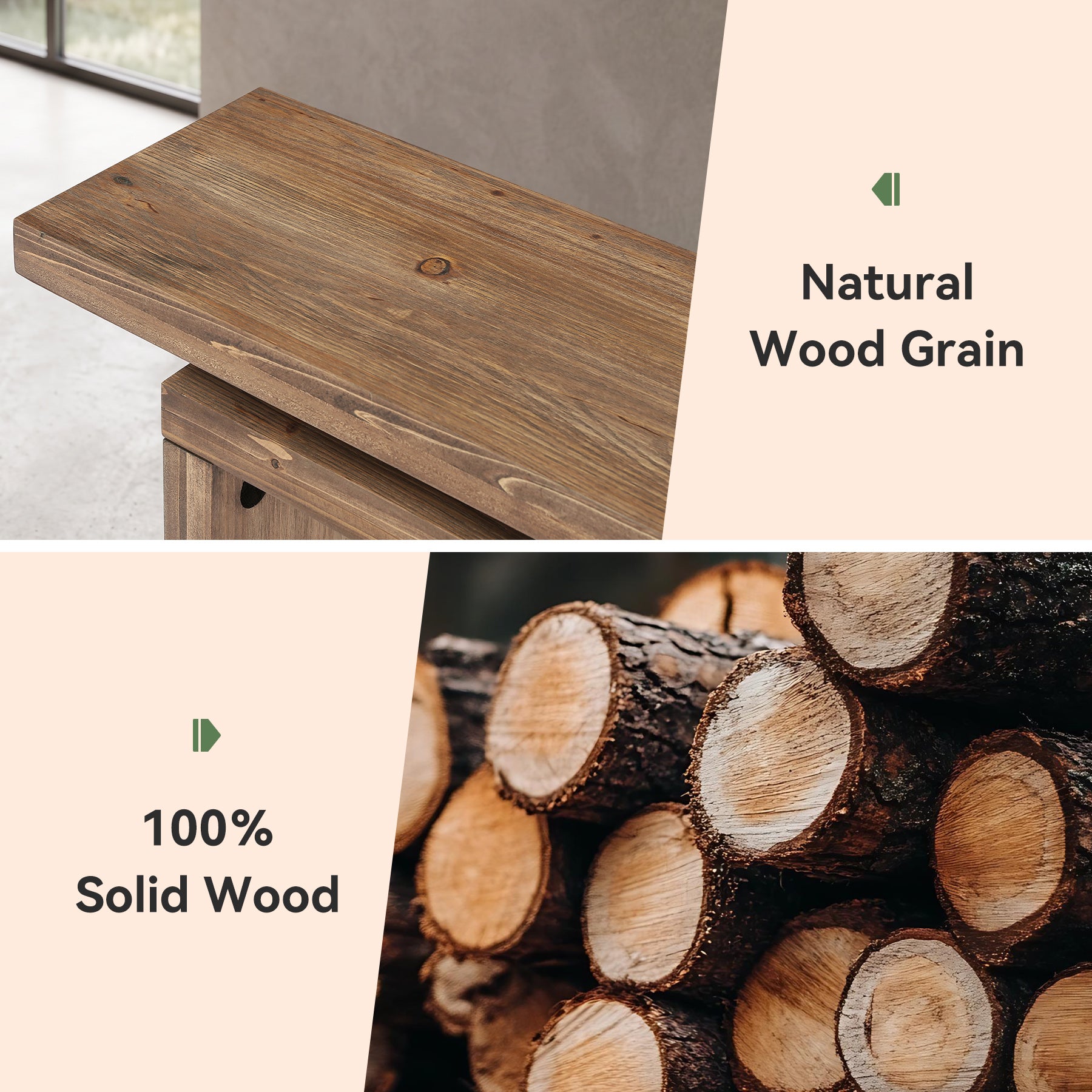 63“ Solid Wood Console Table, Farmhouse Narrow Long Sofa Table Behind the Couch for Living Room