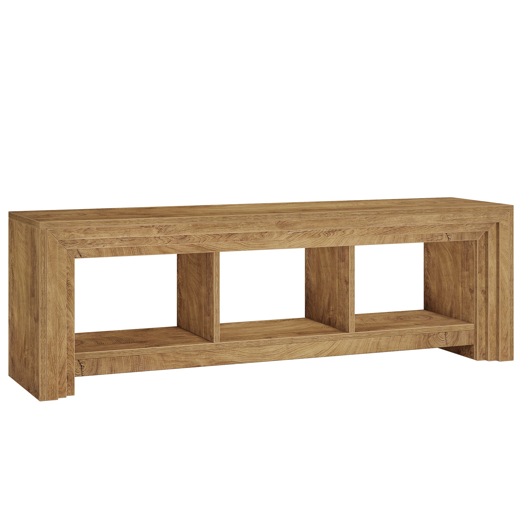 63" TV Stand, Farmhouse Entertainment Center Media Console for TVs Up to 75 Inches