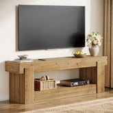 63" TV Stand, Solid Wood Entertainment Center for TVs up to 75 Inches 3