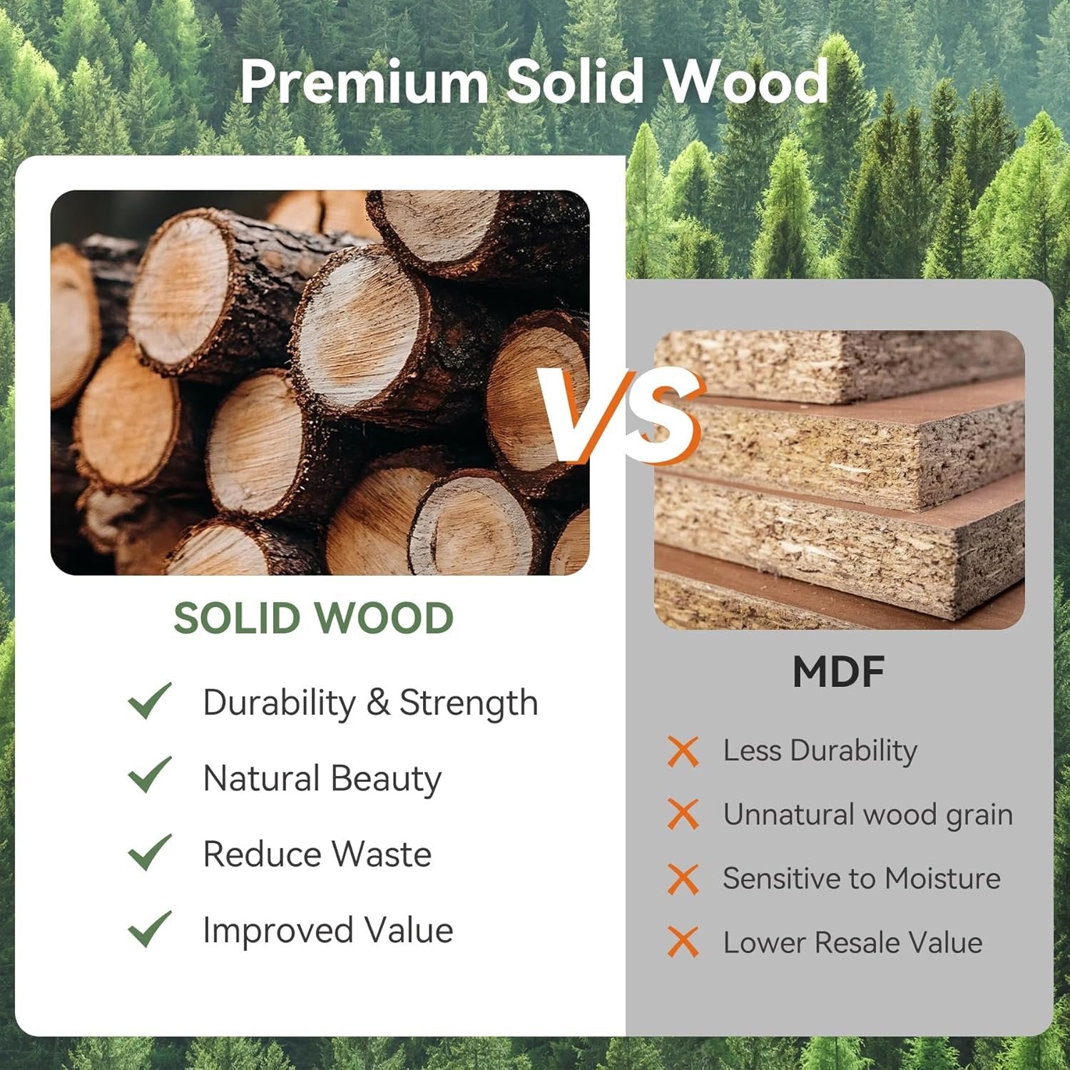 63" Wood Bench, Farmhouse Entryway Bench End of Bed Bench with Thickened Legs