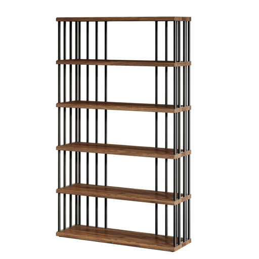 67" Bookshelf, Display Rack Etagere Storage Shelving Unit Tribesigns