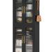 67 - inch Bookcase, 8 - Tier Bookshelf with Acrylic Doors and LED Light Tribesigns