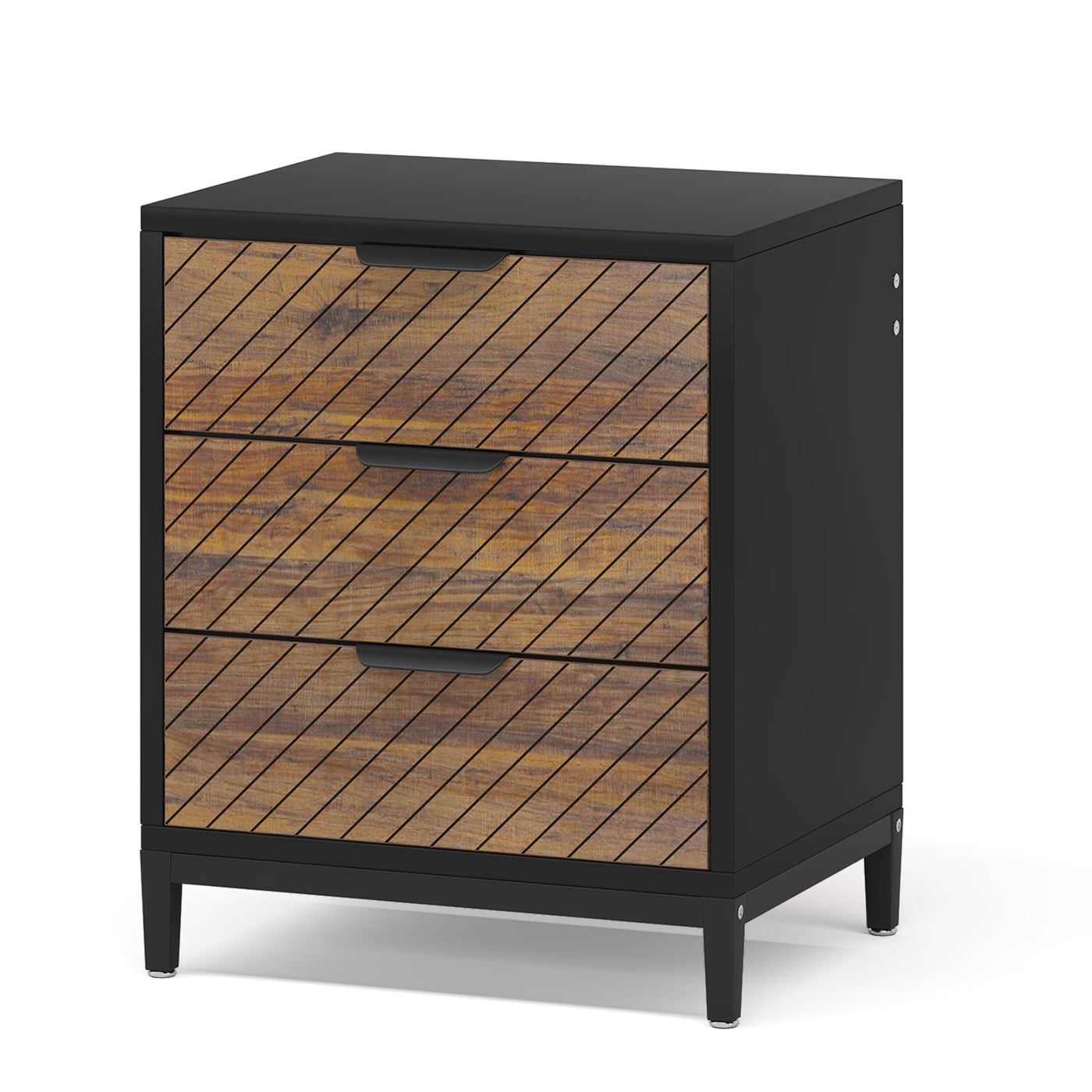 Tribesigns Nightstand, 3 Drawers Bedside End Table For Bedroom