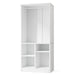 Freestanding Wardrobe Closet with Open Shelves & Hanging Rod Tribesigns
