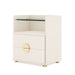 Nightstand, 2-Drawer Modern Bedside Table with Open Storage Tribesigns