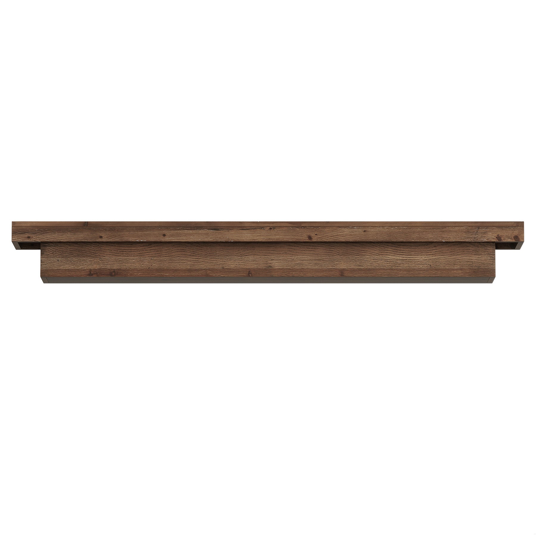 Solid Wood Fireplace Mantel, 70.9" Wall-Mounted Floating Shelves for Living Room