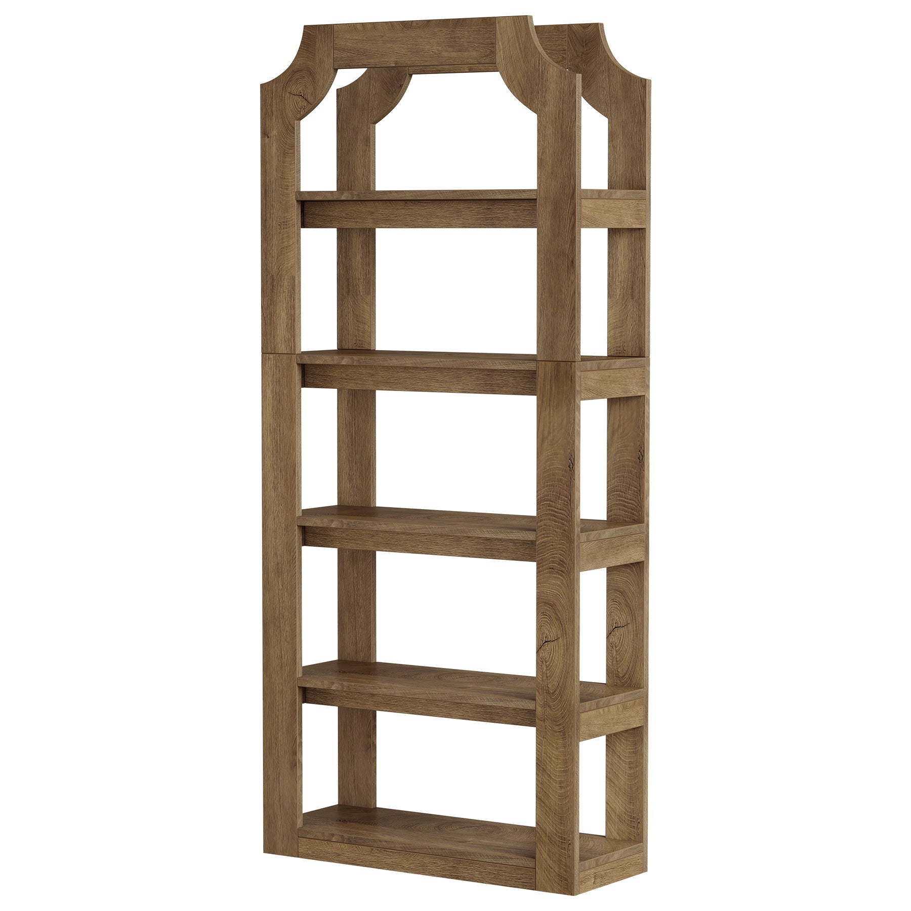 5-Tier Bookshelf, 70.9" Freestanding Bookcase with Open Storage Shelves
