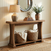 2-Tier Console Table, 63” Narrow Entryway Sofa Table with Storage Shelf 3