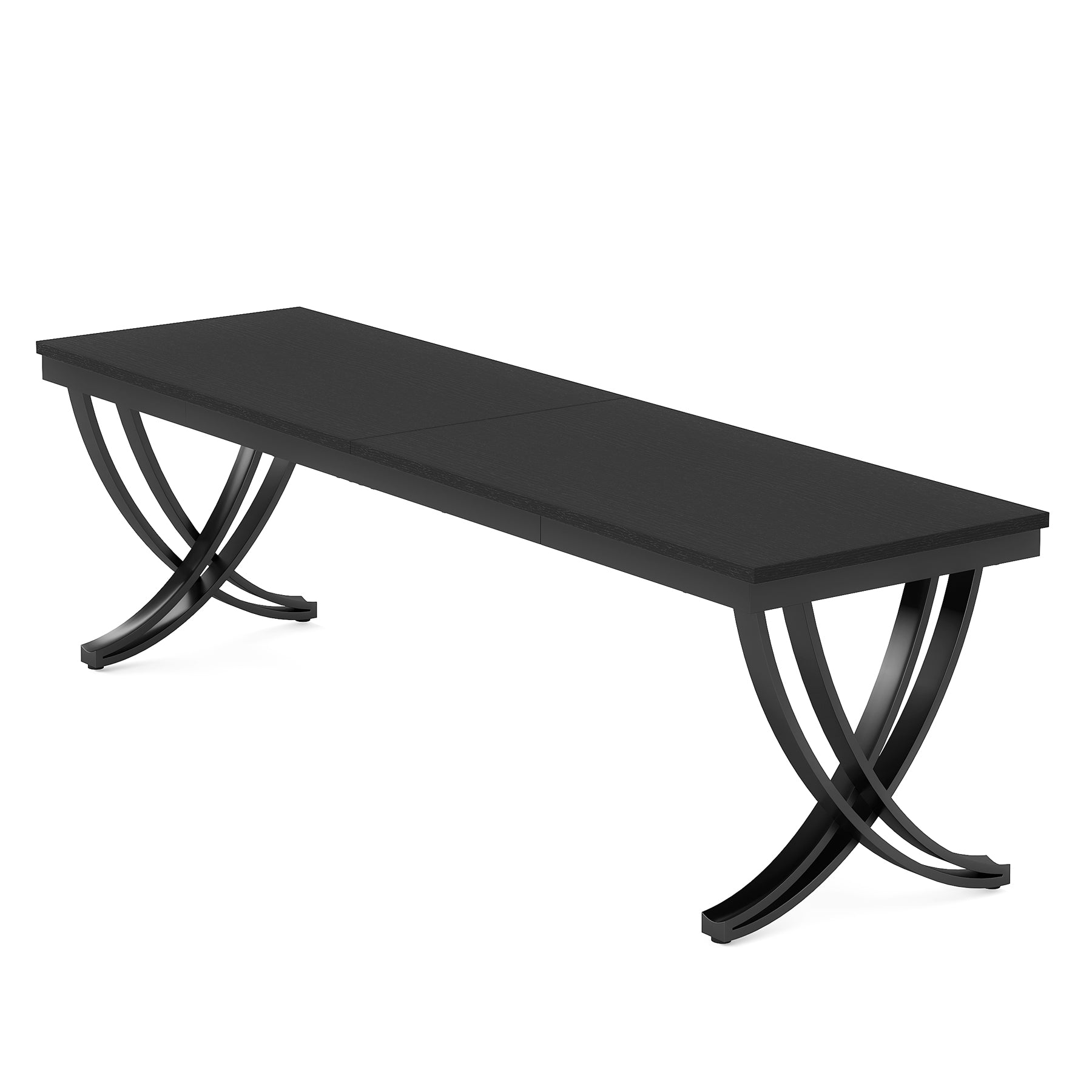 78.74" Two Person Desk Industrial Double Computer Desk with Metal Frame