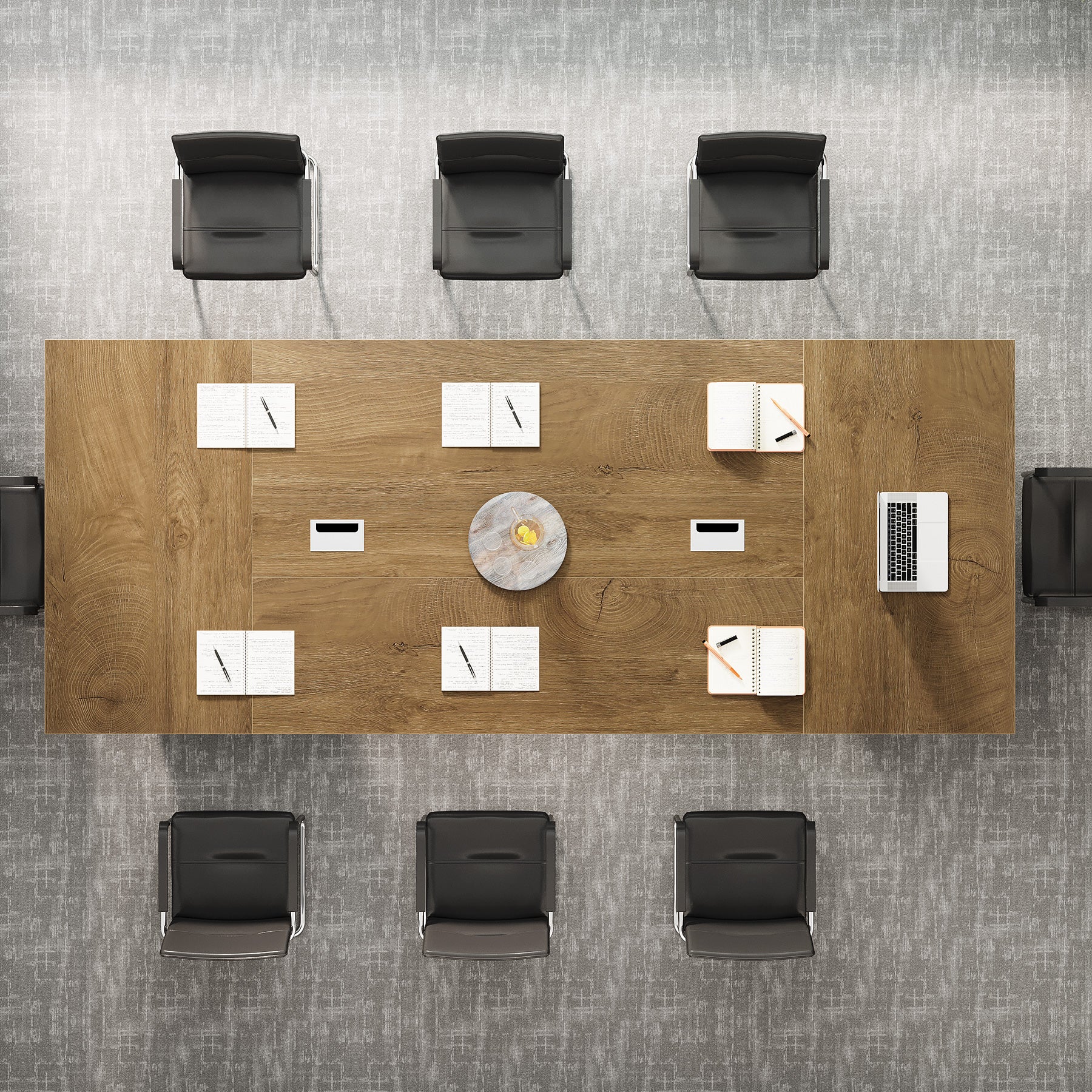 94.5" Conference Table, 8FT Meeting Desk with Cable Grommet for 10 People