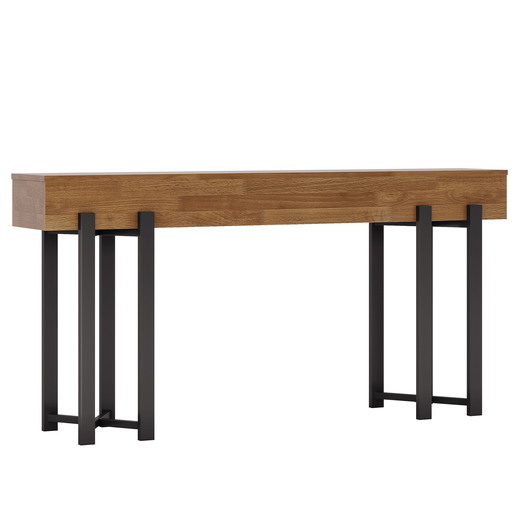 63" Console Table, Wooden Sofa Table Hallway Foyer Table