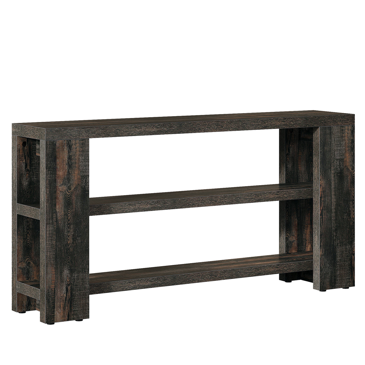 70.9" Console Table, Wooden 3-Tier Sofa Foyer Table