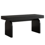 63" Dining Table, Rectangular Kitchen Table with 2 Drawers for 4-6 People