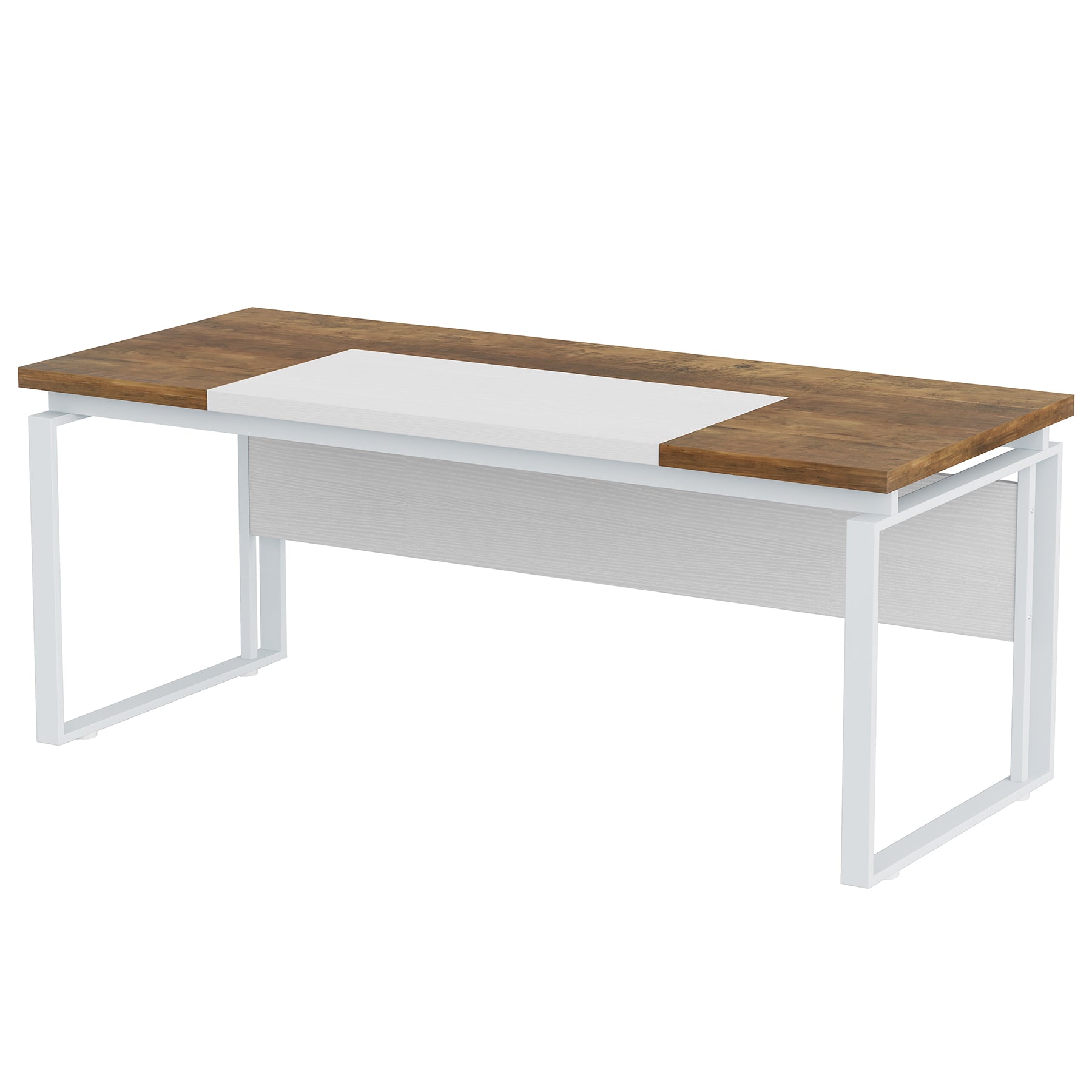 63" Computer Desk, Modern Executive Desk with Sturdy Legs