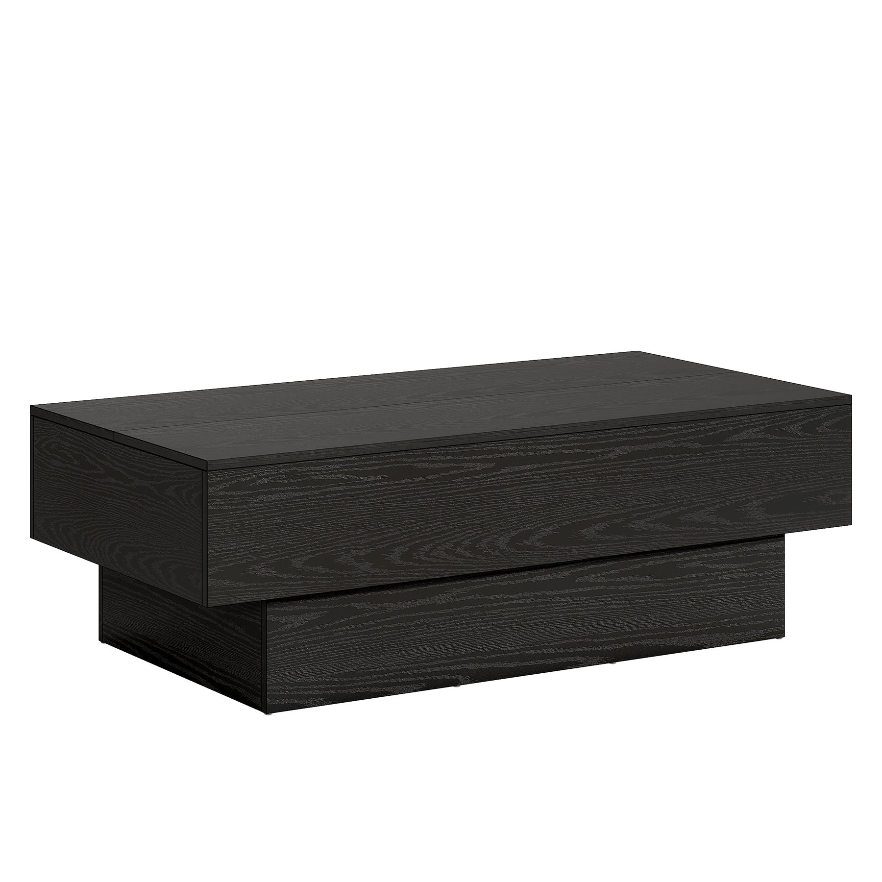 55" Coffee Table, Farmhouse Center Table Tea Table with Sturdy Pedestal