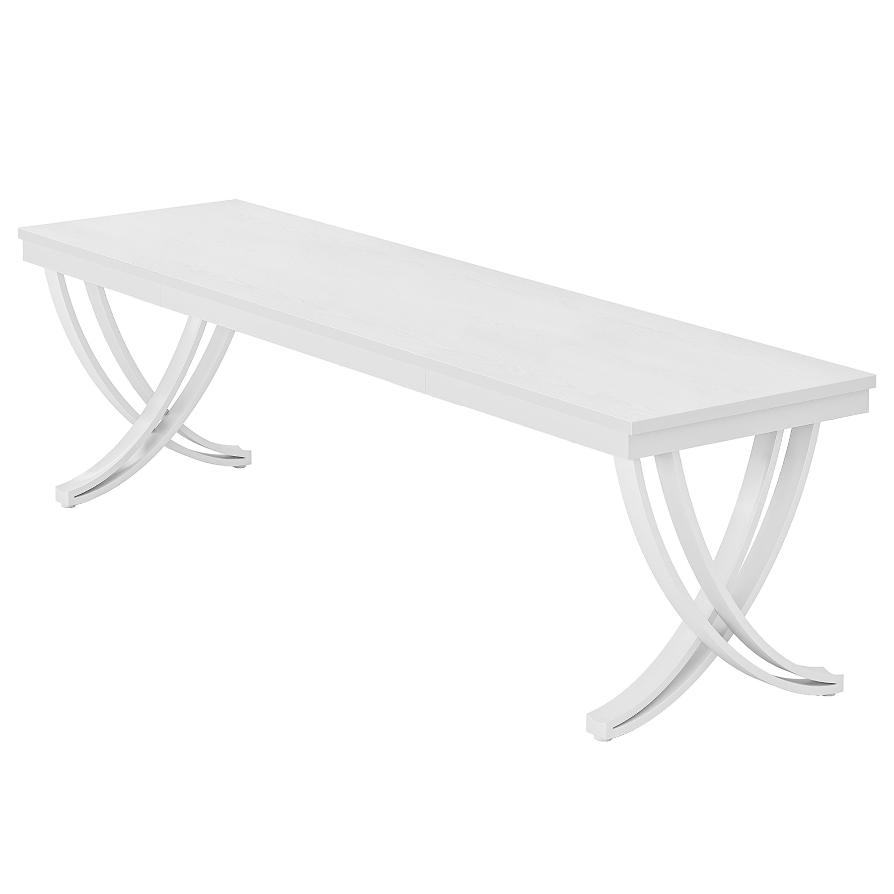 78.74" Two Person Desk Industrial Double Computer Desk with Metal Frame