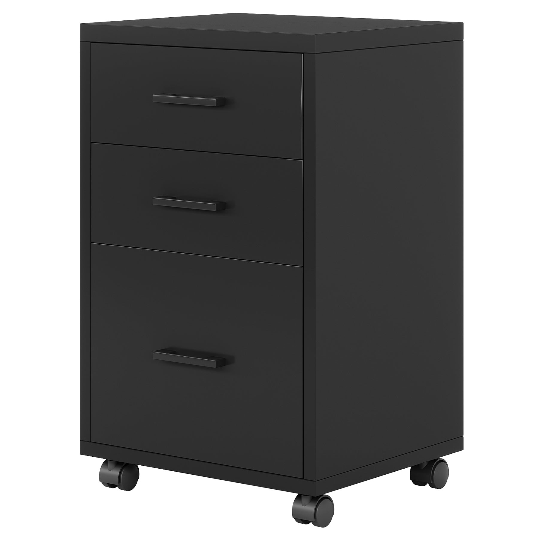 3-Drawer File Cabinet, Modern Rolling Printer Stand for Home Office - Thumbnail 3