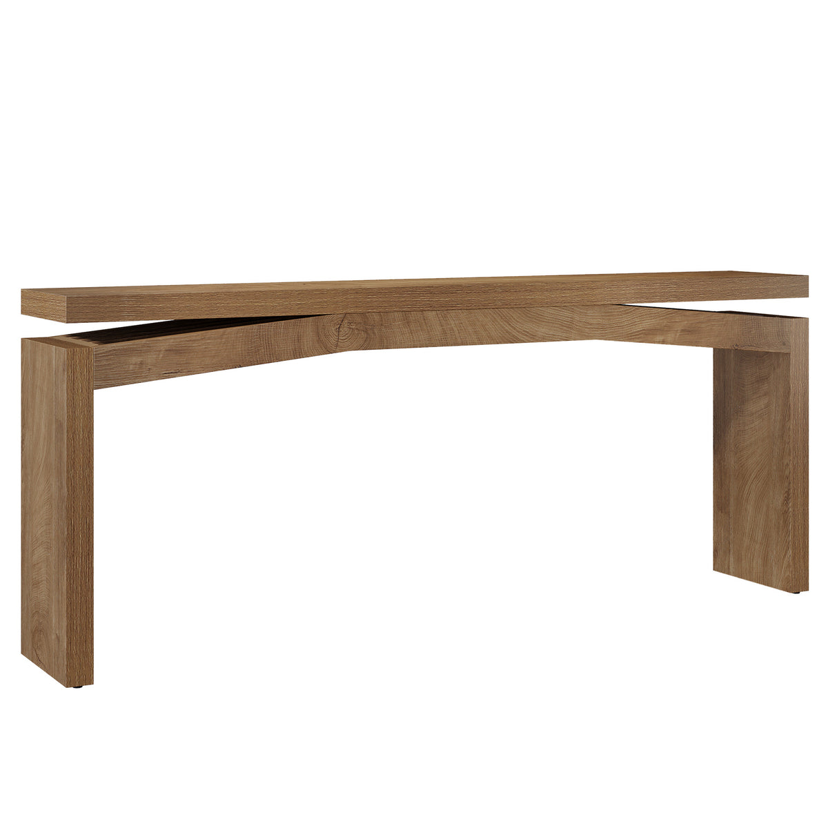 63" Narrow Console Table with Thick Tabletop, Entryway Sofa Table