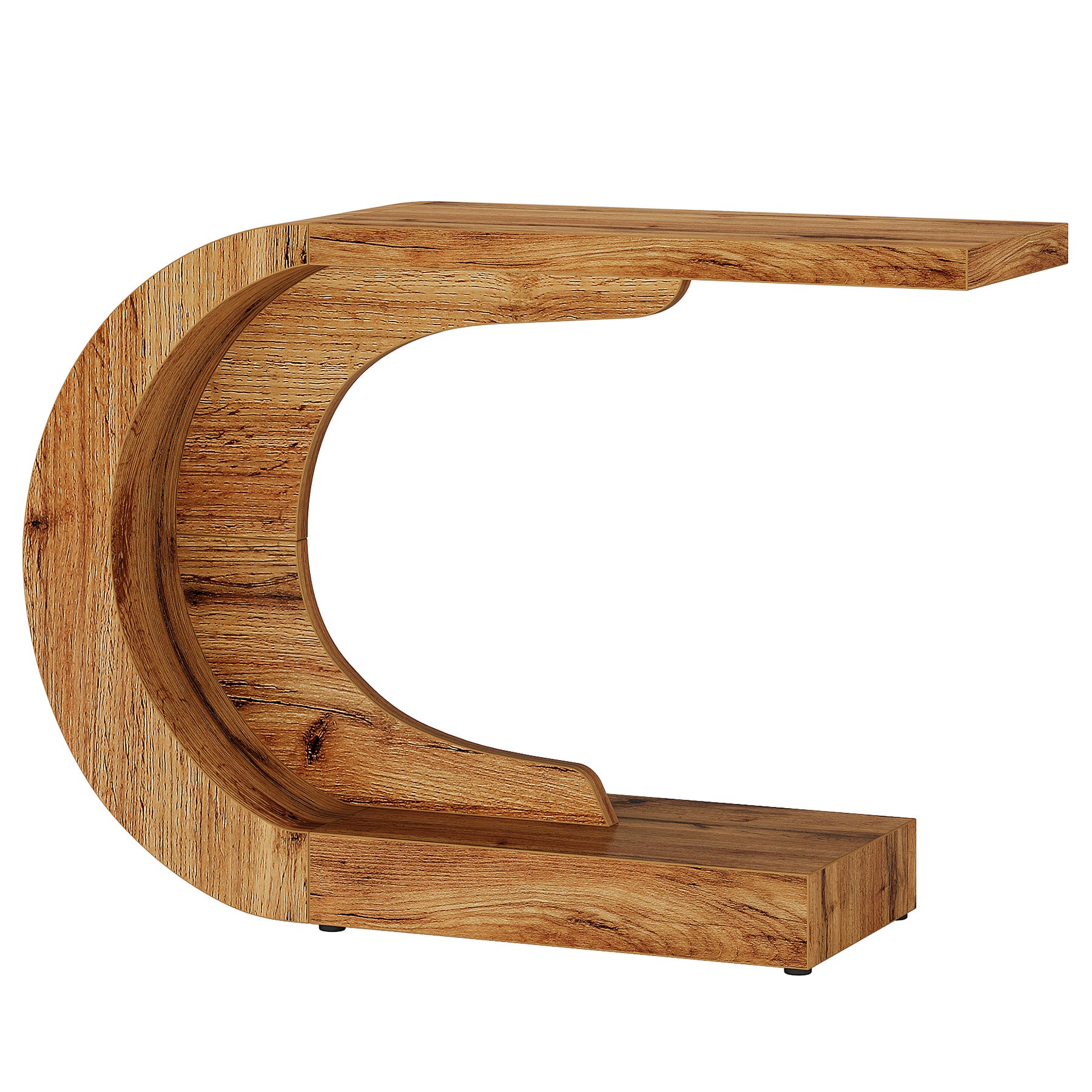 43" Console Table, C-Shaped Modern Accent Table Hallway Table