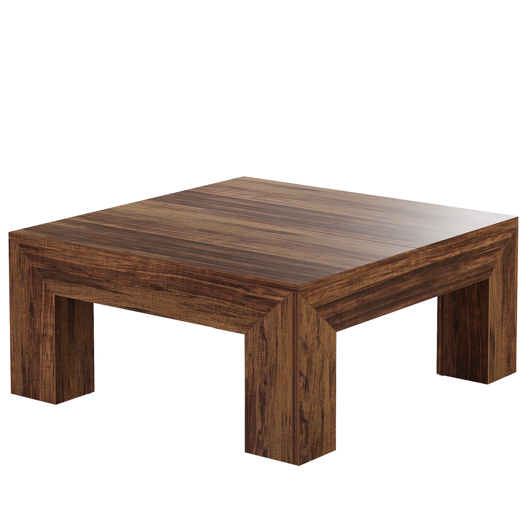 39" Coffee Table, Farmhouse Square Accent Center Cocktail Table