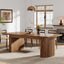 78.7" Dining Table, Farmhouse Kitchen Table With Dual Base