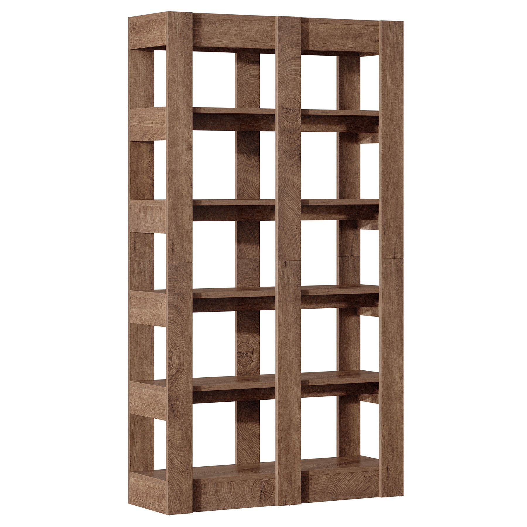 71" Tall Floorstanding 6-Tier Bookshelf Etagere