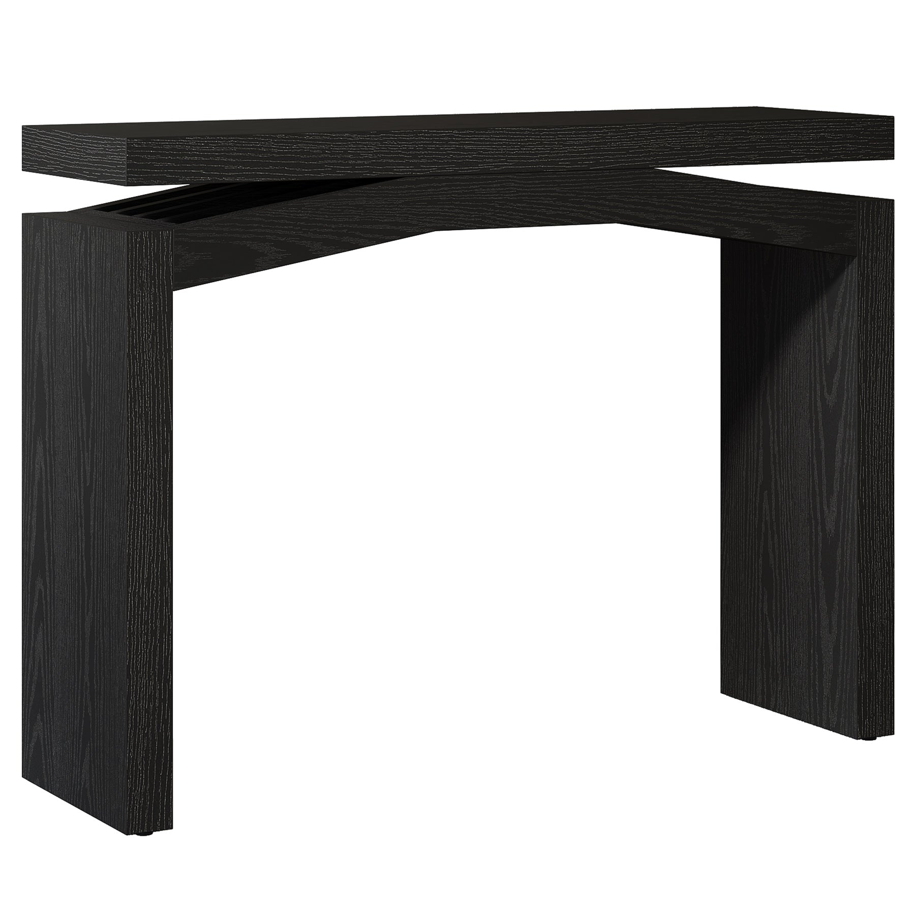 40" Farmhouse Console Table, Narrow Entryway Sofa Table with Hollow Design for Hallway, Foyer, or Living Room