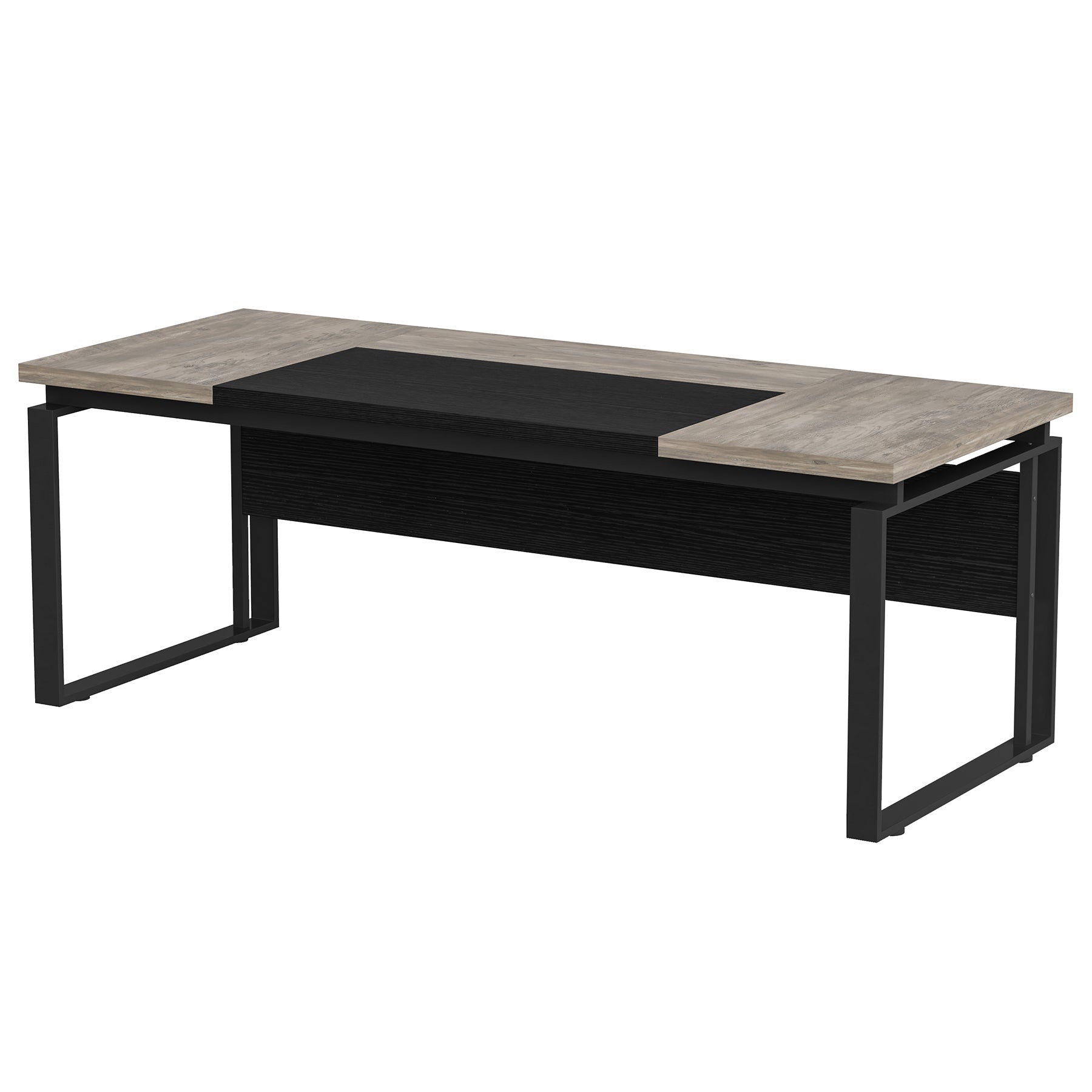 63" Computer Desk, Modern Executive Desk with Sturdy Legs