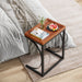 C-Shaped End Table, Side Table Couch Table for Living Room Tribesigns