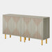 Modern Sideboard Buffet, 58" Wood Storage Cabinet with Doors Tribesigns