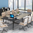 6FT / 8FT Conference Table, Modern Boat Shaped Meeting Table Tribesigns