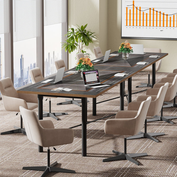 6FT Conference Table, Modern Meeting Table Training Boardroom Table Tribesigns
