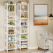 7-Tier Corner Shelf, 78.7" Narrow Bookshelf Corner Bookcase Tribesigns