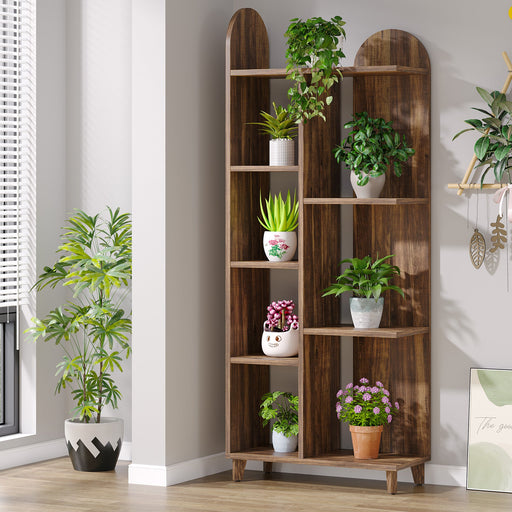 7-Tier Plant Stand, 66.9" Wood Plant Shelf Display Rack Tribesigns