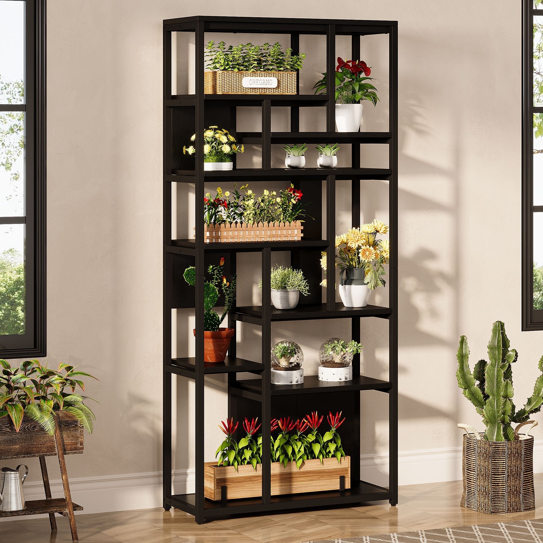 Planter Store Display Tree Rack Plant Rack Retail Display BACEKOLL Plant Stand Indoor With Grow