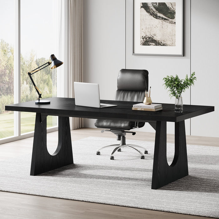 70" Executive Desk, Modern Computer Office Desk Workstation Tribesigns