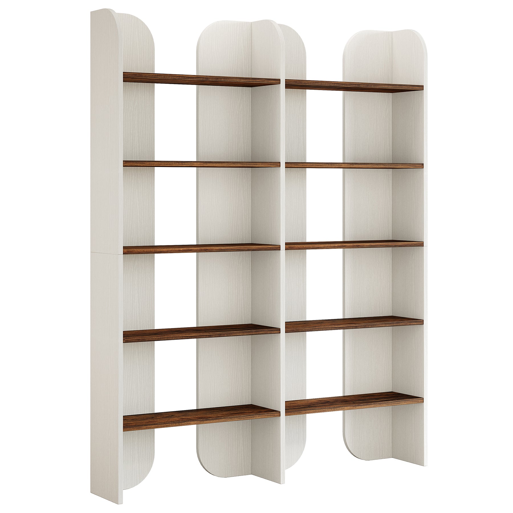 70.8" Bookshelf, 5-Tier Bookcase with Open Display Shelves