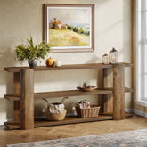 70.8" Console Table, Wooden 3-Tier Sofa Table Entryway Accent Table 3