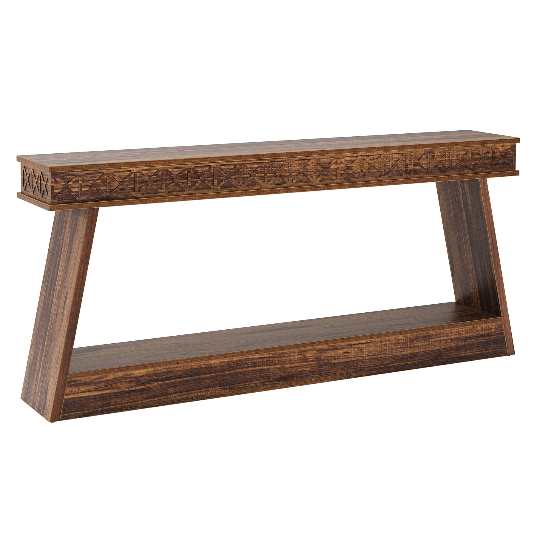 70.8" Sofa Table, Farmhouse Console Table Entryway Table with Storage