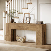 70.8" Wooden Console Table, Sturdy Sofa Hallway Table 3