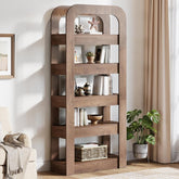 70.9" Bookshelf, 5-Tier Bookcase Storage Unit with Open Shelves 3