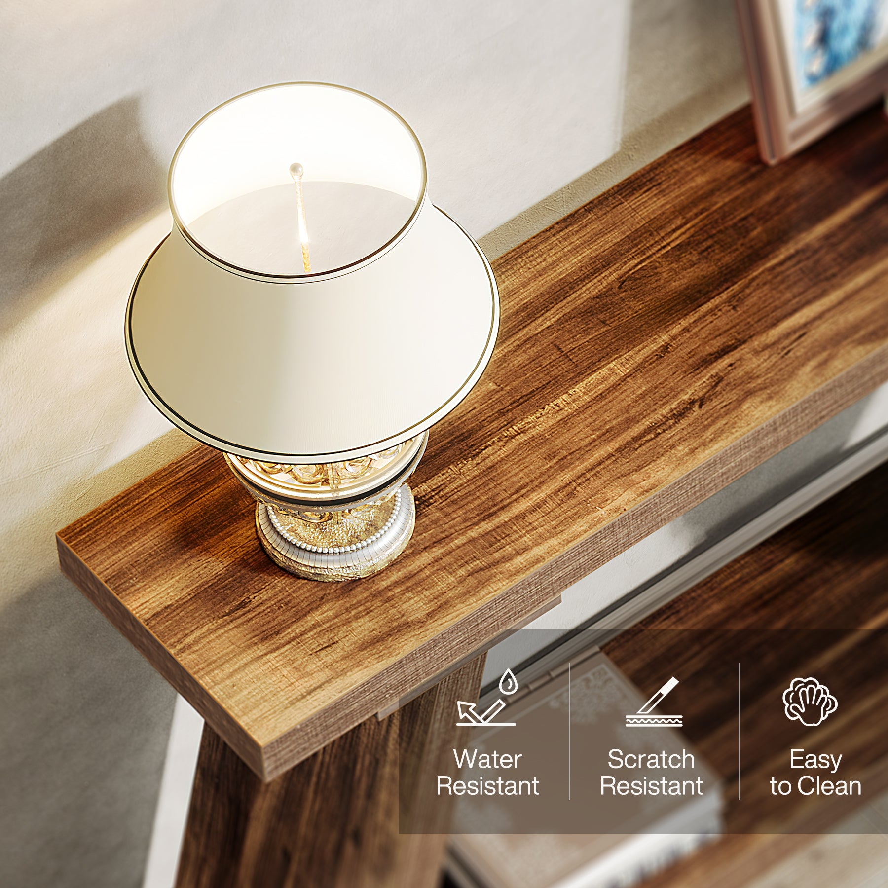 70.9" Console Table, Extra Long Sofa Table Behind Couch