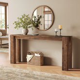 70.9" Console Table, Solid Wood Long Sofa Table for Entryway 3