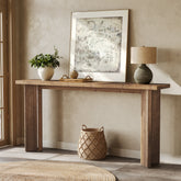 70.9" Console Table, Solid Wood Sofa Table Entryway Foyer Table 3